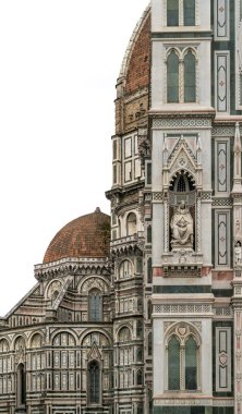 Floransa'nın Katedrali, Duomo izole beyaz, İtalya