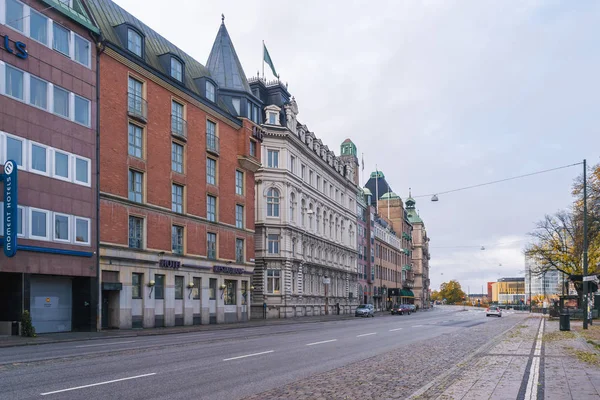 MALMO, SWEDEN - 23 OCTOBER 2016: Cityscape in the center of Malmo, Sweden — Stock Photo, Image