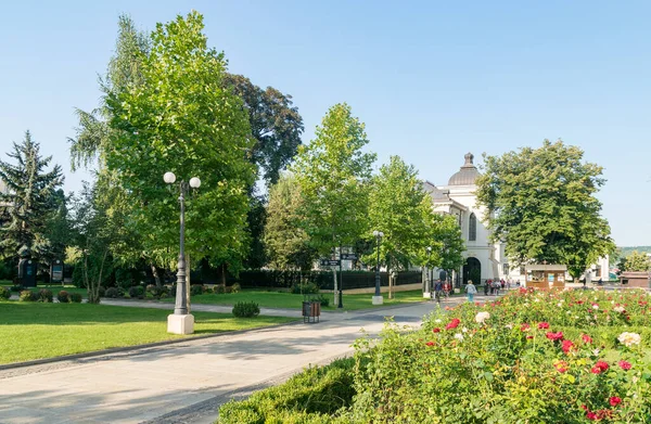 Iasi Rumunia Sierpnia 2019 Katedra Metropolitalna Iasi Rumunia Jest Największy — Zdjęcie stockowe