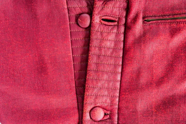 Very old PU leather jacket closeup for background — Stock Photo, Image