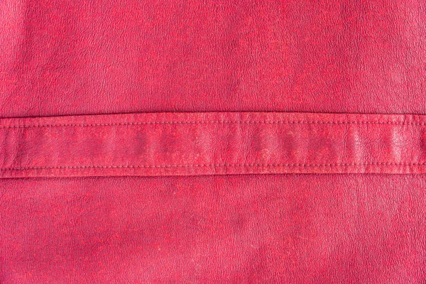 Velho PU casaco de couro closeup — Fotografia de Stock