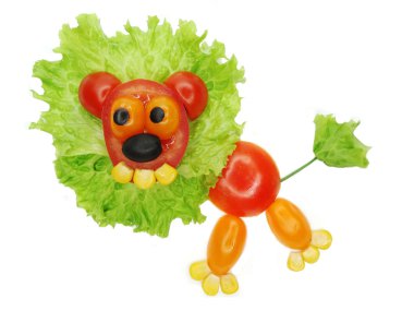 yaratıcı sebze yemekleri snack domates ile