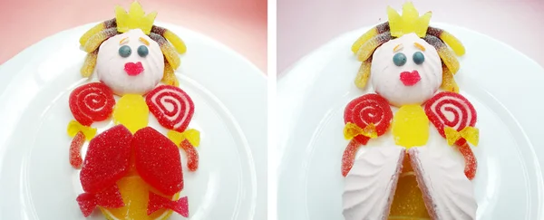 Креативное мармелад фрукты желе сладкая еда принцесса форме — стоковое фото