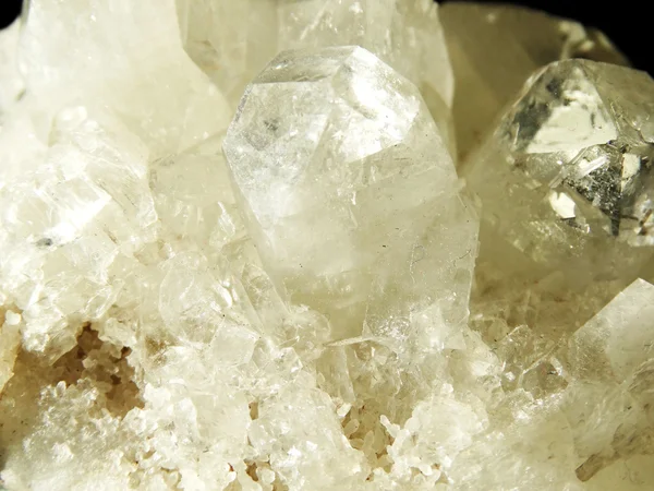 Apophyllite crystal quartz geode geological crystals — Stock Photo, Image