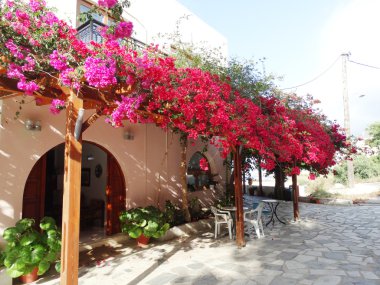 balkon ve Teras santorini Yunanistan bina lüks otel