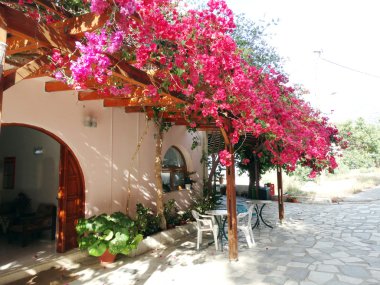 balkon ve Teras santorini Yunanistan bina lüks otel