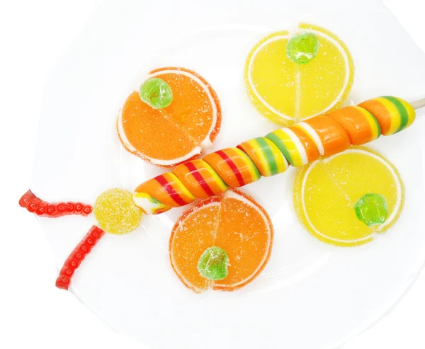 Creative marmalade fruit jelly sweet food — Stock Photo, Image