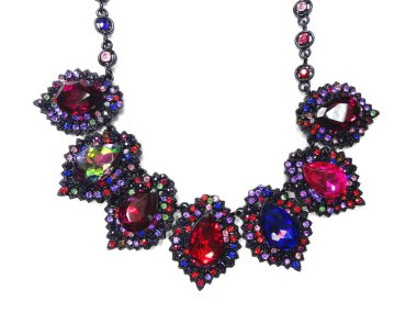 parlak kristal takı kolye