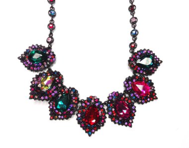 parlak kristal takı kolye