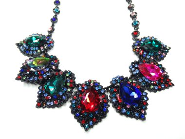 parlak kristal takı kolye