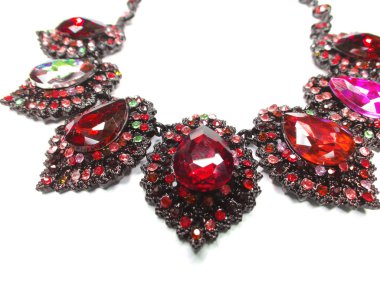 parlak kristal takı kolye