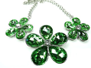 parlak kristal takı kolye