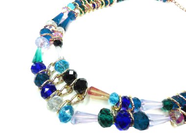 parlak kristal takı kolye