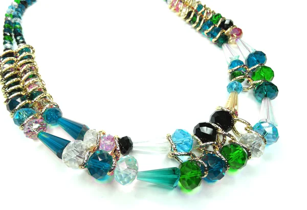 Collar con cristales brillantes joyas — Foto de Stock