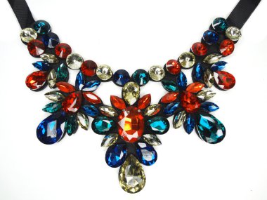 parlak kristal takı kolye