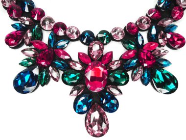 parlak kristal takı kolye