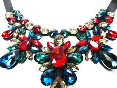 parlak kristal takı kolye