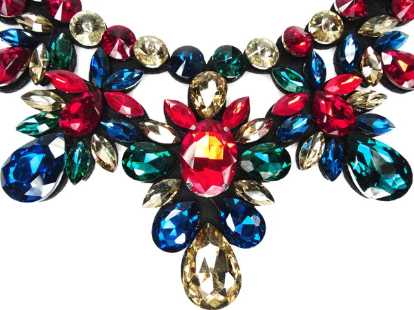 Naszyjnik z kryształów jasne Biżuteria — Zdjęcie stockowe
