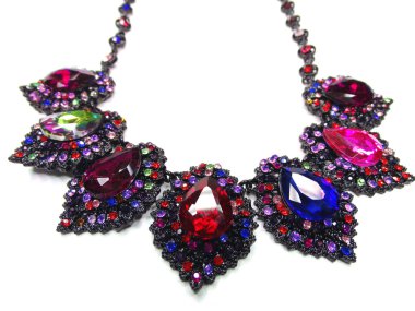 parlak kristal takı kolye