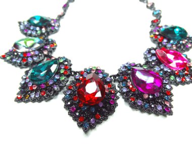 parlak kristal takı kolye