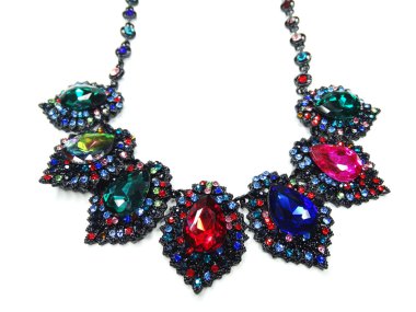 parlak kristal takı kolye