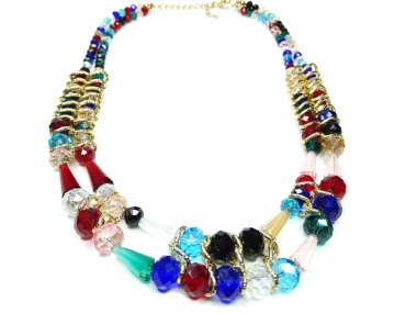 parlak kristal takı kolye