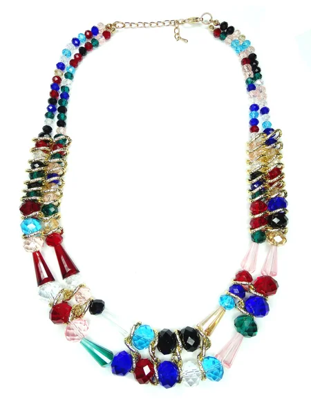 Collar con cristales brillantes joyas — Foto de Stock