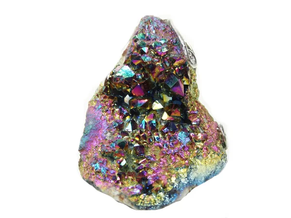 Crystal aura titan geode geologiska kvartskristaller — Stockfoto