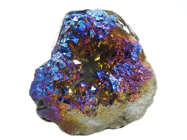 Crystal aura ΤΙΤΑΝ geode γεωλογική κρύσταλλοι — Φωτογραφία Αρχείου