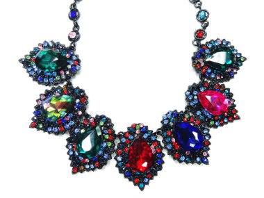 parlak kristal takı kolye