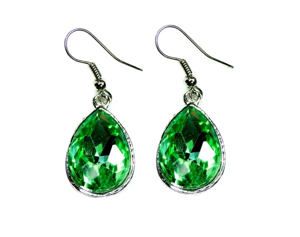 Boucles d'oreilles bijoux avec cristaux brillants — Photo