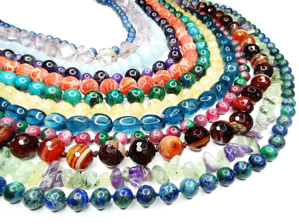 Collar semigema con cristales brillantes joyería — Foto de Stock