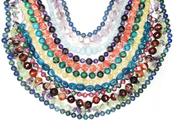 Collier semigem avec bijoux cristaux brillants — Photo