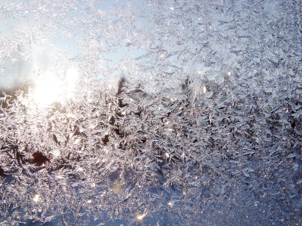 雪花模式作为冬季纹理背景 — 图库照片