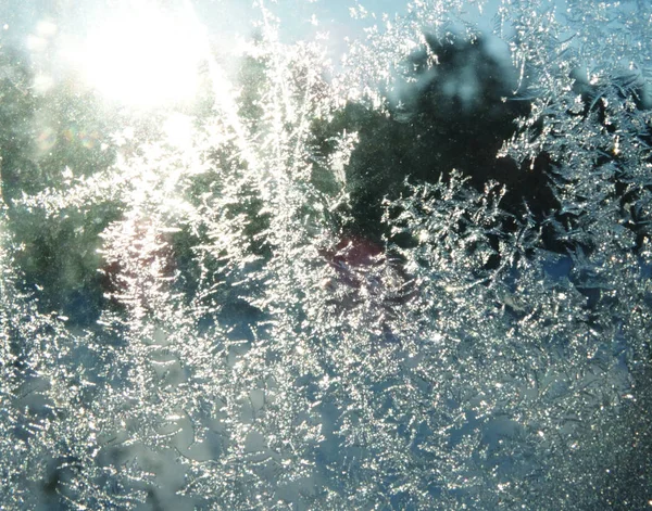 雪花模式作为冬季纹理背景 — 图库照片