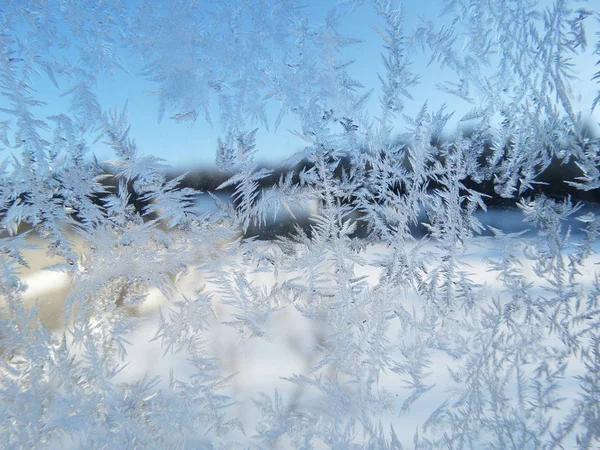 雪花模式作为冬季纹理背景 — 图库照片