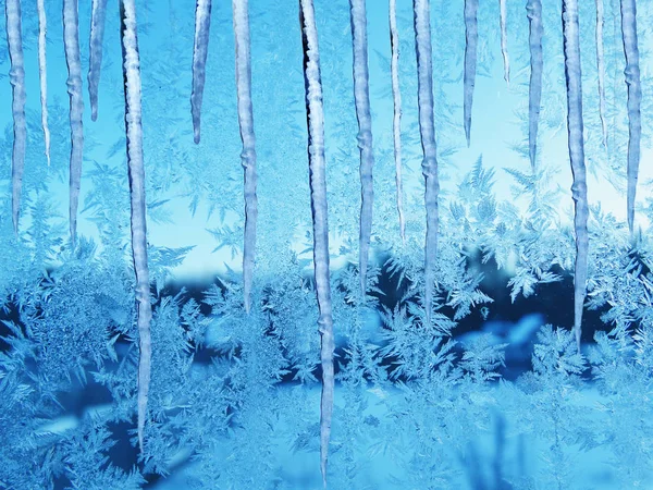 雪花模式作为冬季纹理背景 — 图库照片