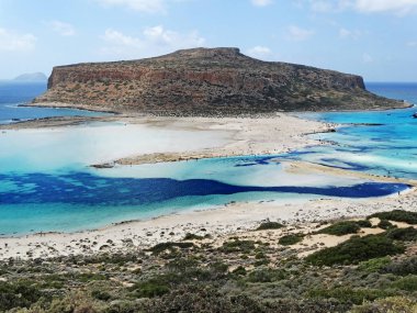Sahil peyzaj deniz Girit Adası Yunanistan
