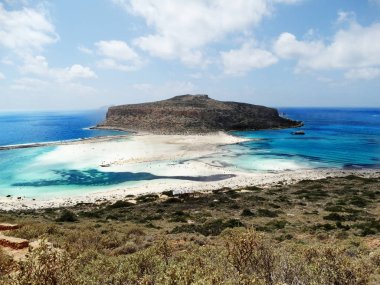 Sahil peyzaj deniz Girit Adası Yunanistan