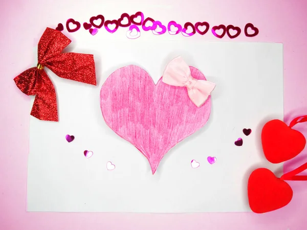 인사말 카드 발렌타인 사랑 휴가 개념 — 스톡 사진