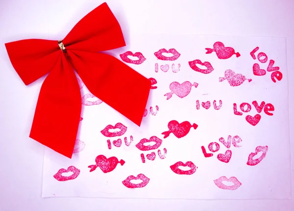 Cartão de saudação Dia dos Namorados conceito feriado amor — Fotografia de Stock