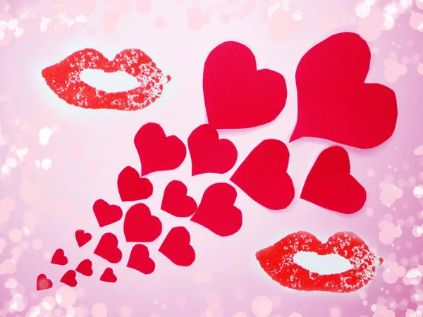 Üdvözlőlap Valentin-napi szeretet ünnep fogalma — Stock Fotó
