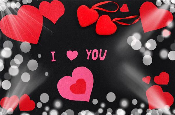 Открытки День Святого Валентина Концепция любовного праздника
