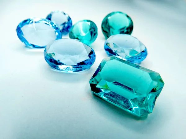 Gem crystals sapphire diamons jewel — Stock Photo, Image