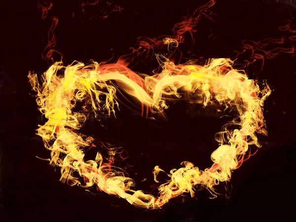 Amor abstracto fondo corazón humo colorido — Foto de Stock