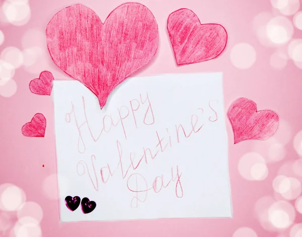 인사말 카드 발렌타인 사랑 휴가 개념 — 스톡 사진