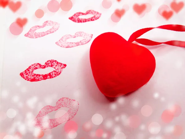 Grußkarte Valentinstag Liebe Urlaub Konzept Hintergrund — Stockfoto