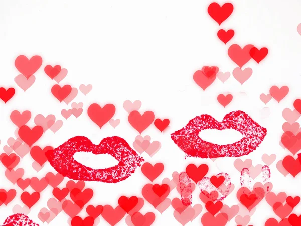 Grußkarte Valentinstag Liebe Urlaub Konzept Hintergrund — Stockfoto