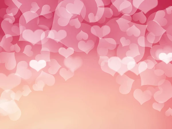 Love abstract background shiny hearts pink — стоковое фото