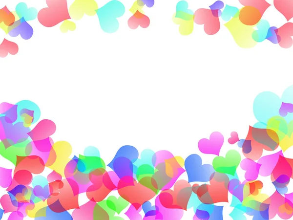Love abstract background shiny hearts colorful blurs — Stock Photo, Image